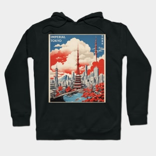 Imperial Tokyo Japan Vintage Poster Tourism Hoodie